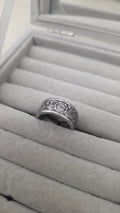 Dark Floral Spoon Ring