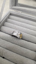 Gold Stripe Spoon Ring